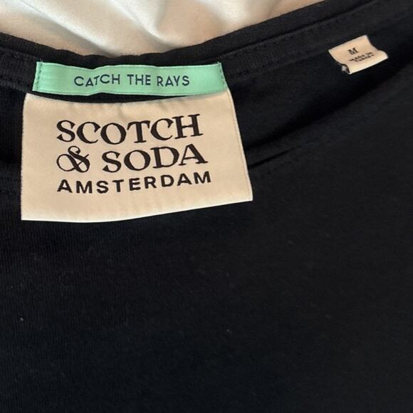 Scotch & Soda Amsterdam “Catch the Rays” Black Tee – Size M - Picture 2 of 3